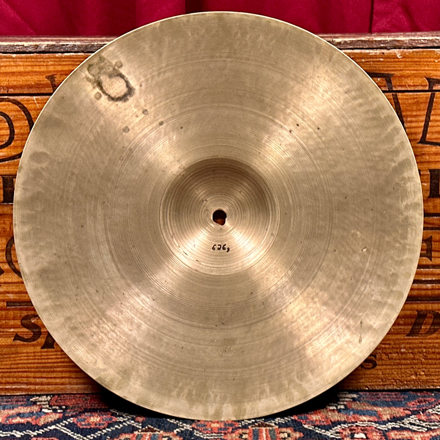 14" Zildjian A 1940s 1st Stamp / 2nd Stamp / Pre-Trans Stamp Small Crash / Hi-Hat Single Cymbal 626g *Video Demo*