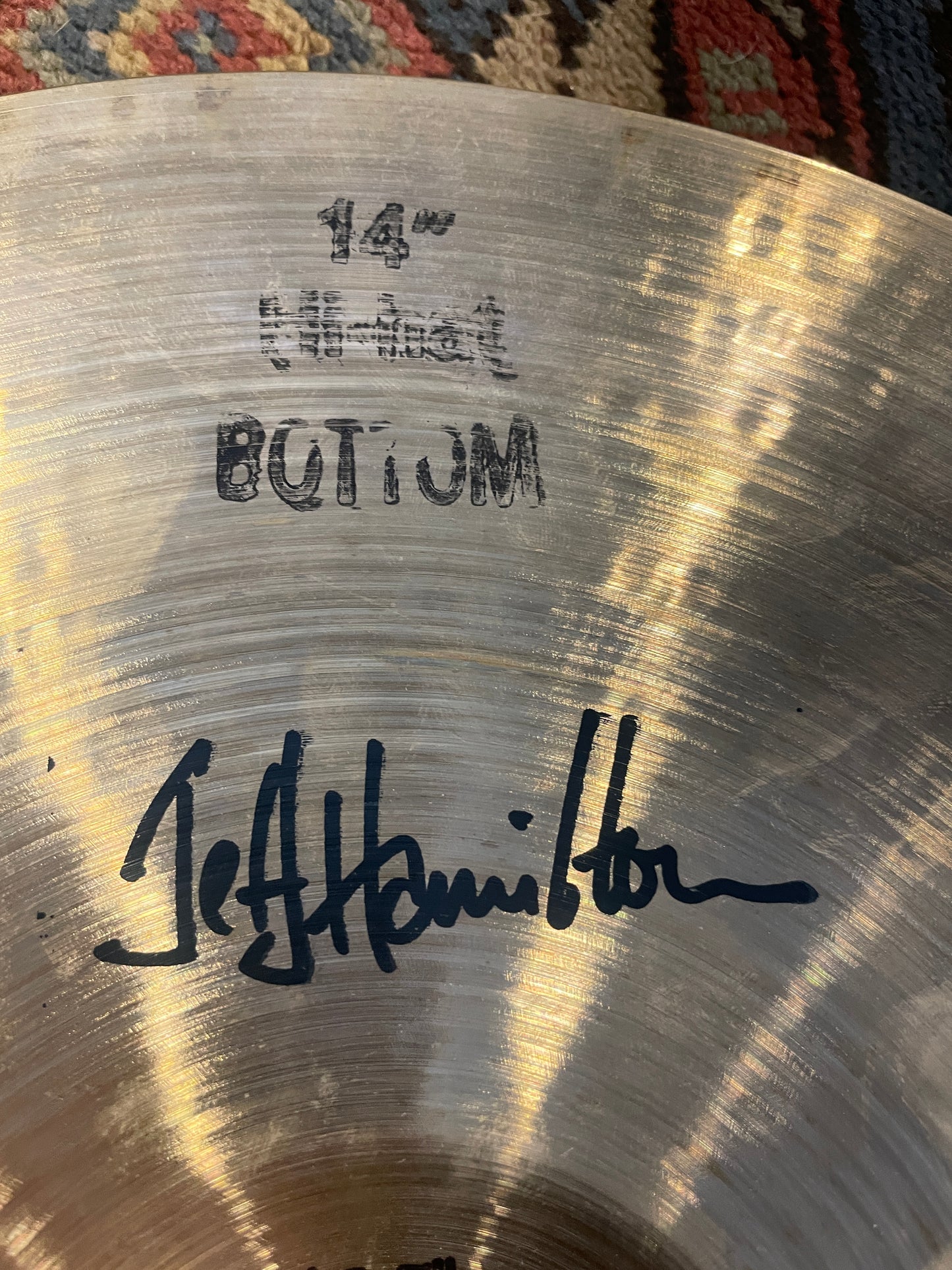 14" Bosphorus "The Hammer" Jeff Hamilton Signature Hi-Hat Cymbal Pair 840g/1254g *Video Demo*