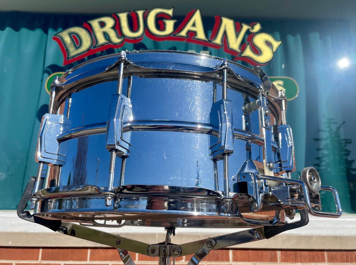 1972 Ludwig 6.5x14 No. 411 Super Sensitive Snare Drum Supraphonic