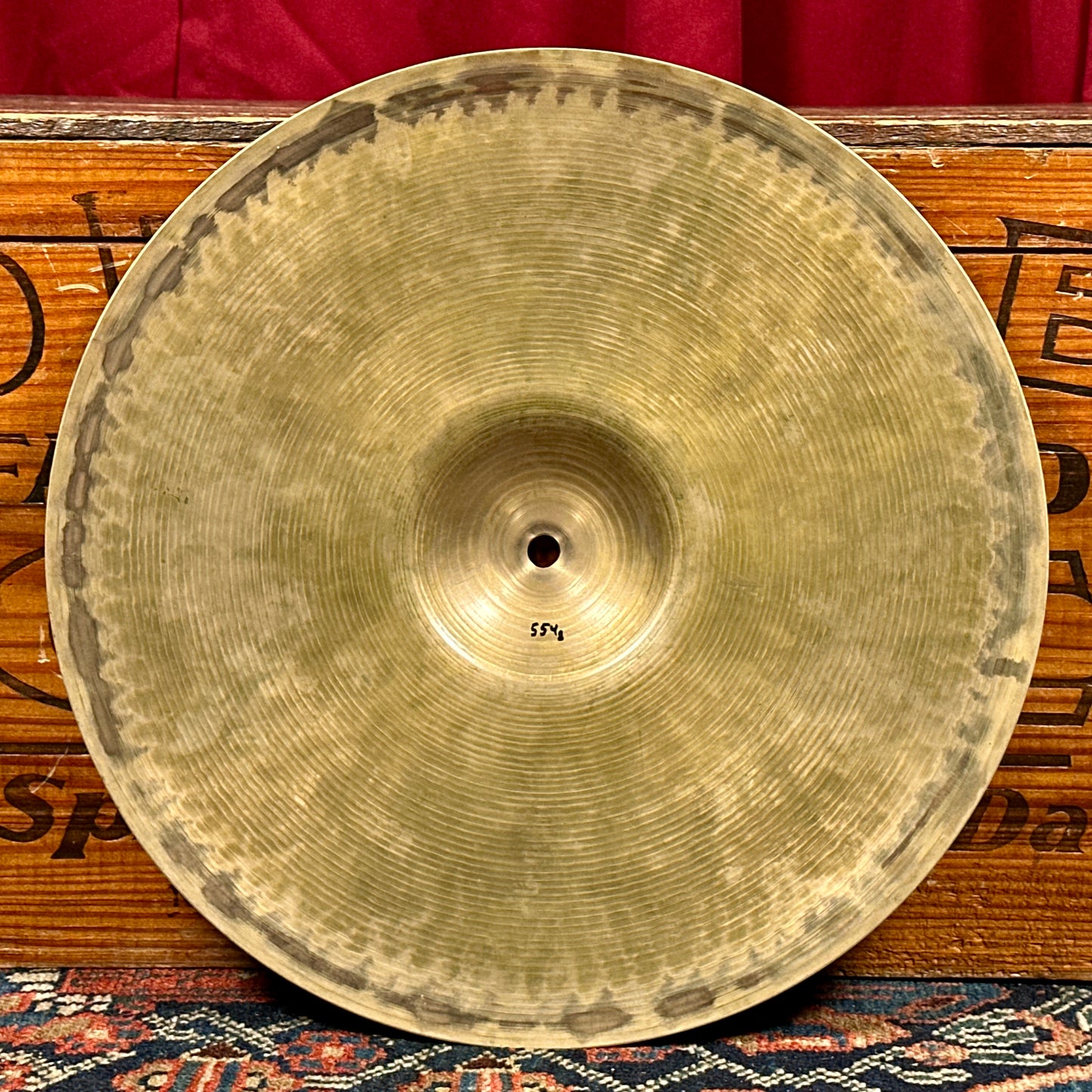 14" Zildjian A 1940s-1950s Trans Stamp Sizzle Hi-Hat Cymbal Pair 554g/722g *Video Demo*