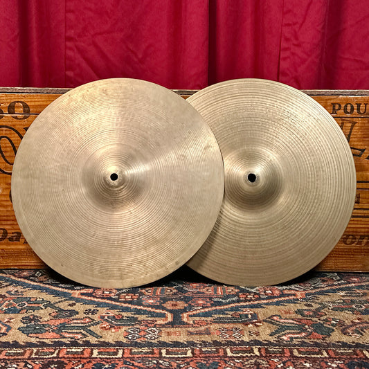 14" Zildjian A 1960 / 1970s Hi-Hat Cymbal Pair 840g/890g *Video Demo*