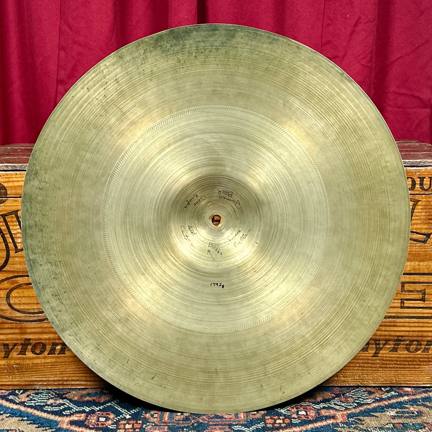 20" Zildjian A 1940s-1950s Trans Stamp Light Crash Ride Cymbal 1792g *Video Demo*