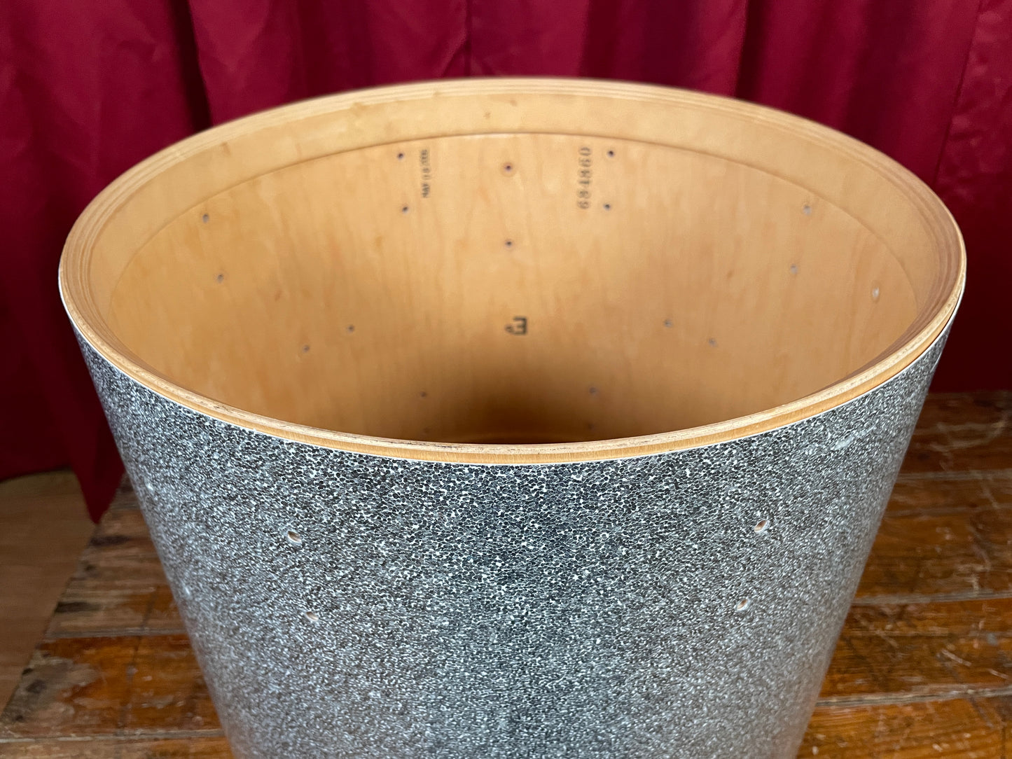 2006 DW Collector's Series 12x14 Tom Drum Shell Only Silver Sparkle Drum Workshop