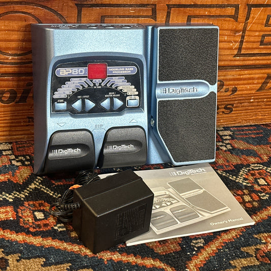DigiTech BP80 Bass Multi Effects Modeling Processor Pedal w/ Power Supply