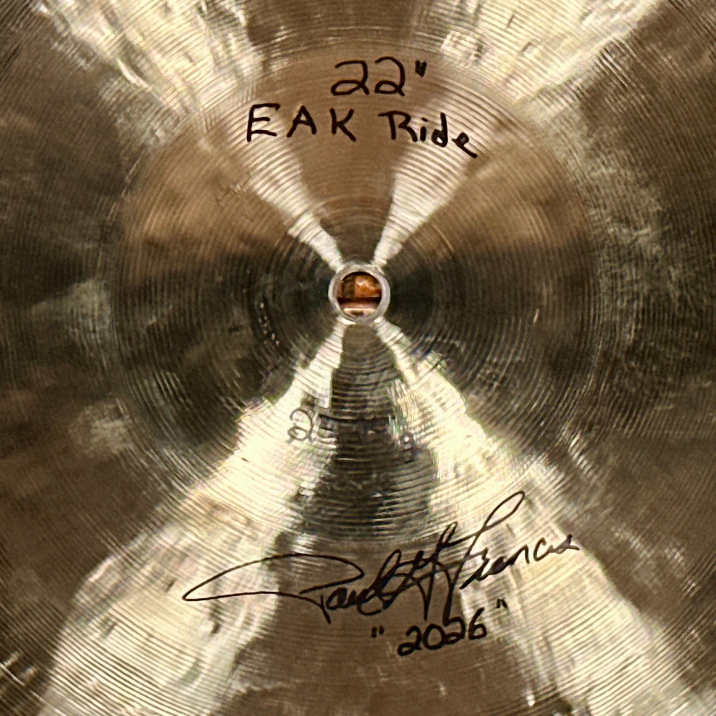22" Cymbal Craftsman EAK Style Ride Cymbal 2524g *Video Demo*