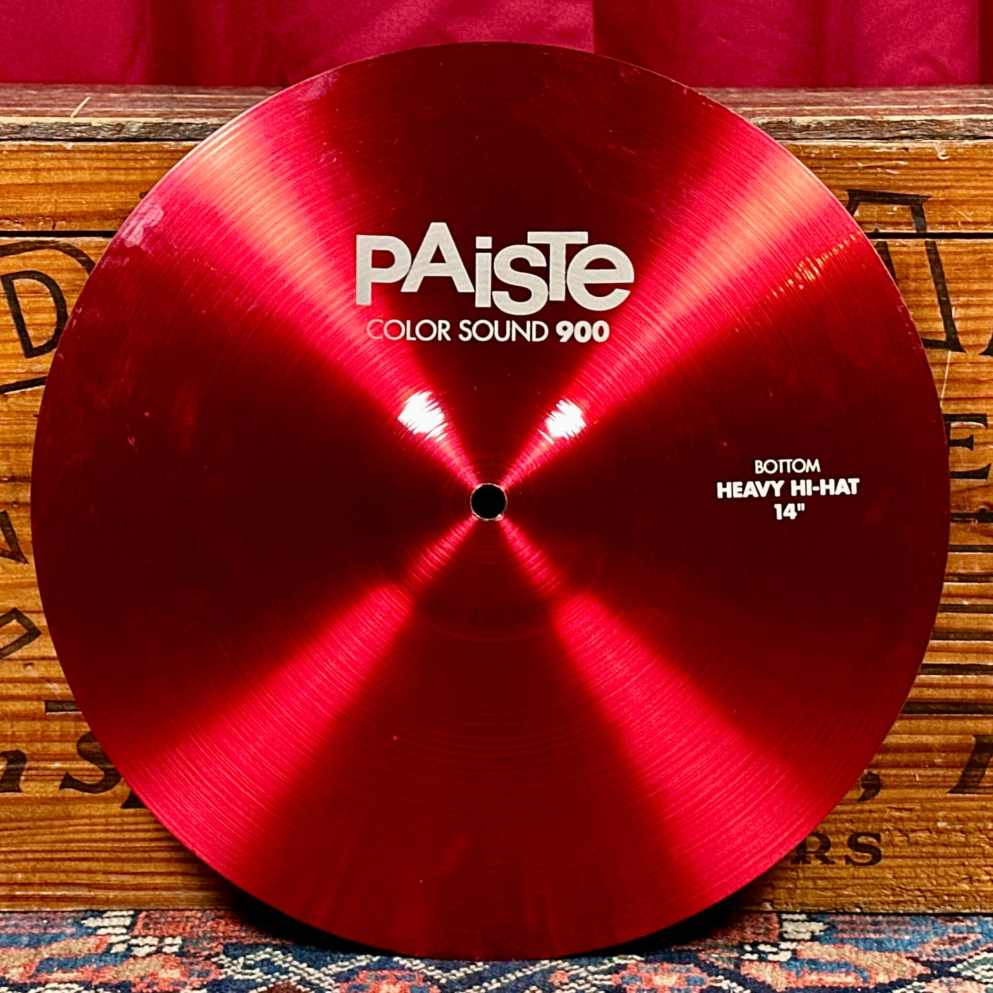 14" Paiste Red Color Sound 900 Hi-Hat Cymbal Pair 956g/1308g *Video Demo*