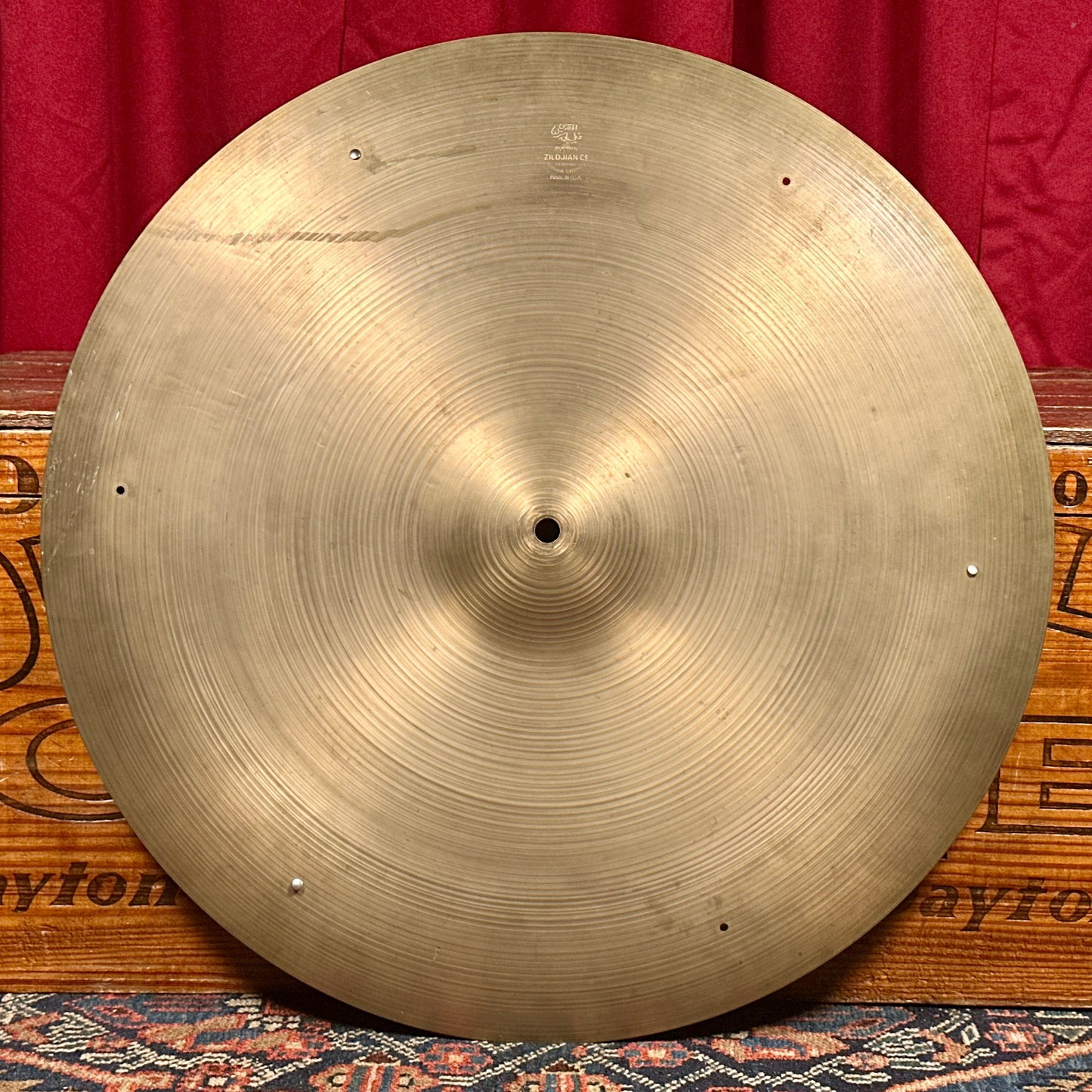 21" Zildjian A 1950s Small Stamp Sizzle Ride Cymbal 2418g *Video Demo*