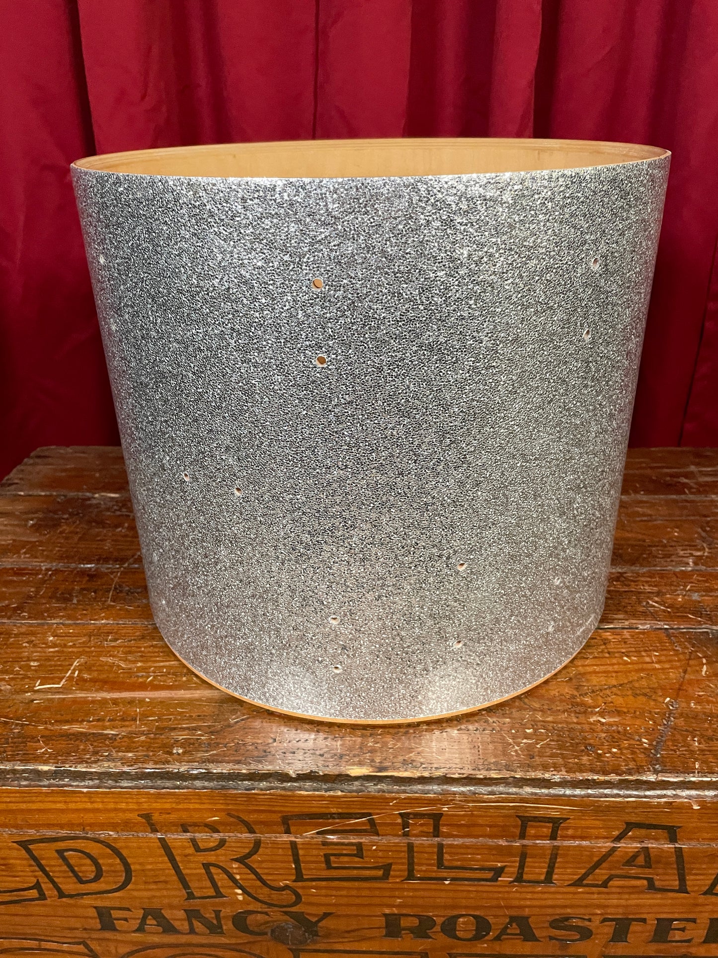 2006 DW Collector's Series 12x14 Tom Drum Shell Only Silver Sparkle Drum Workshop