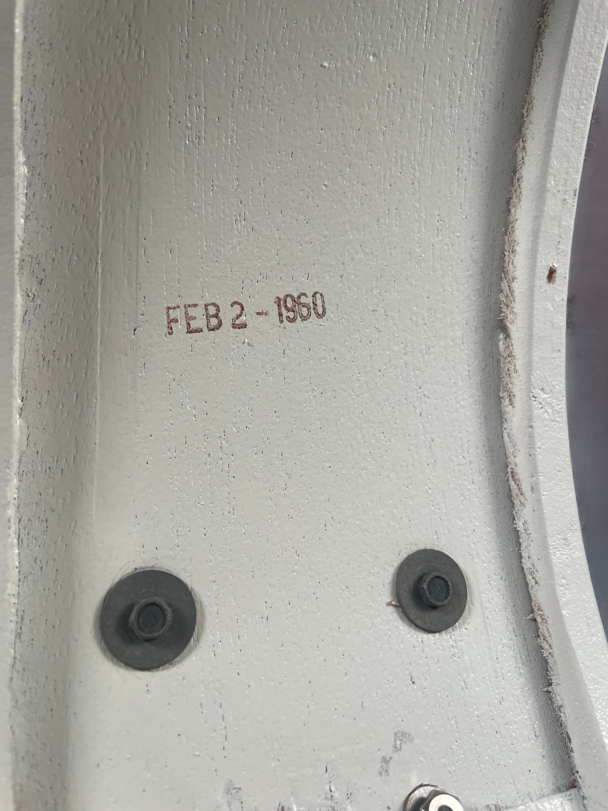1960 Ludwig 5.5x14 Jazz Festival Snare Drum Blue Sparkle - Date Stamp