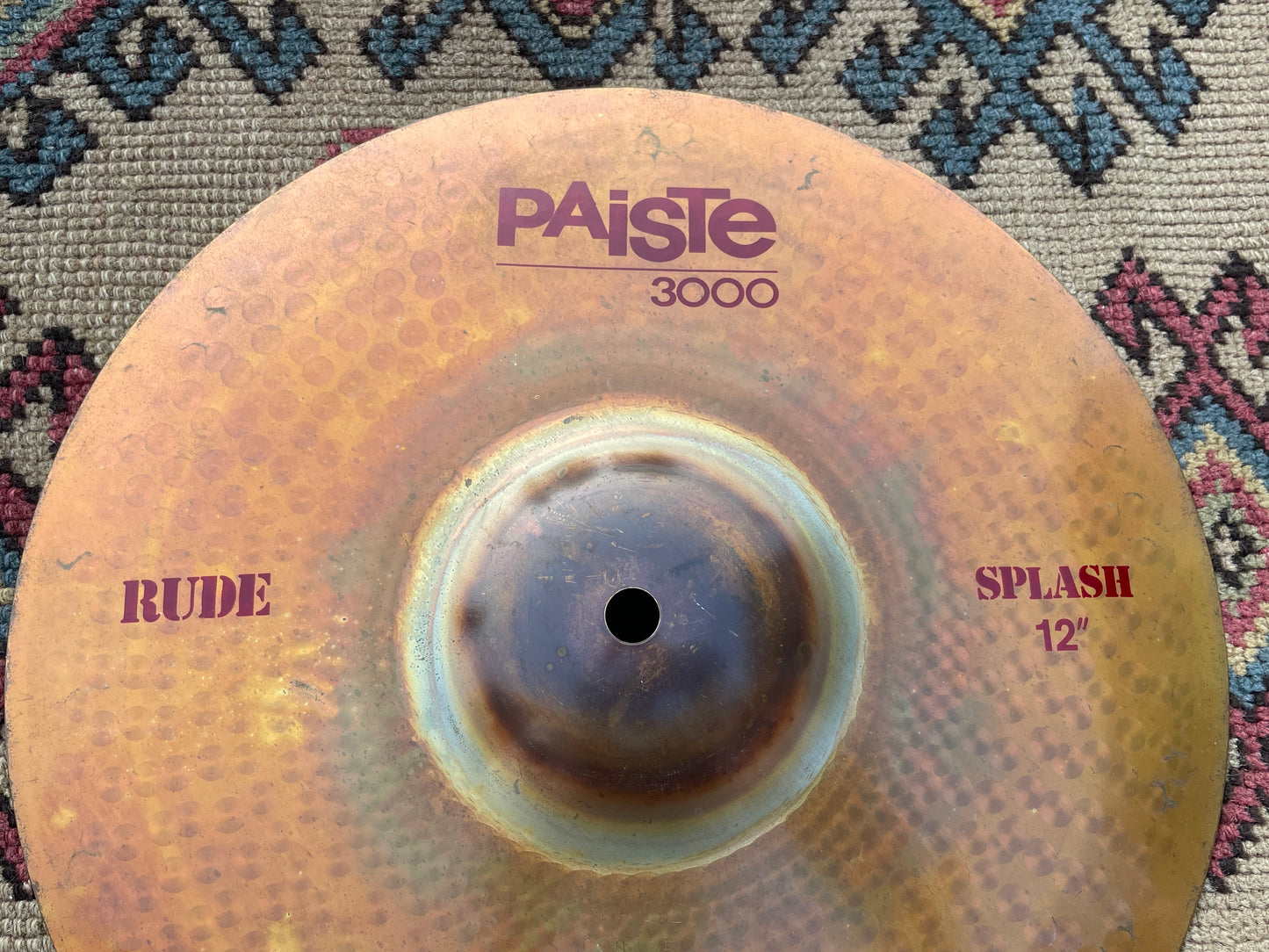 12" Paiste 1980s 3000 Rude Splash Cymbal 972g