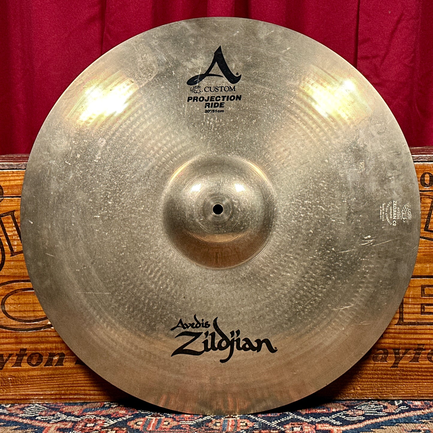 20" Zildjian A Custom Projection Ride Cymbal 2744g *Video*