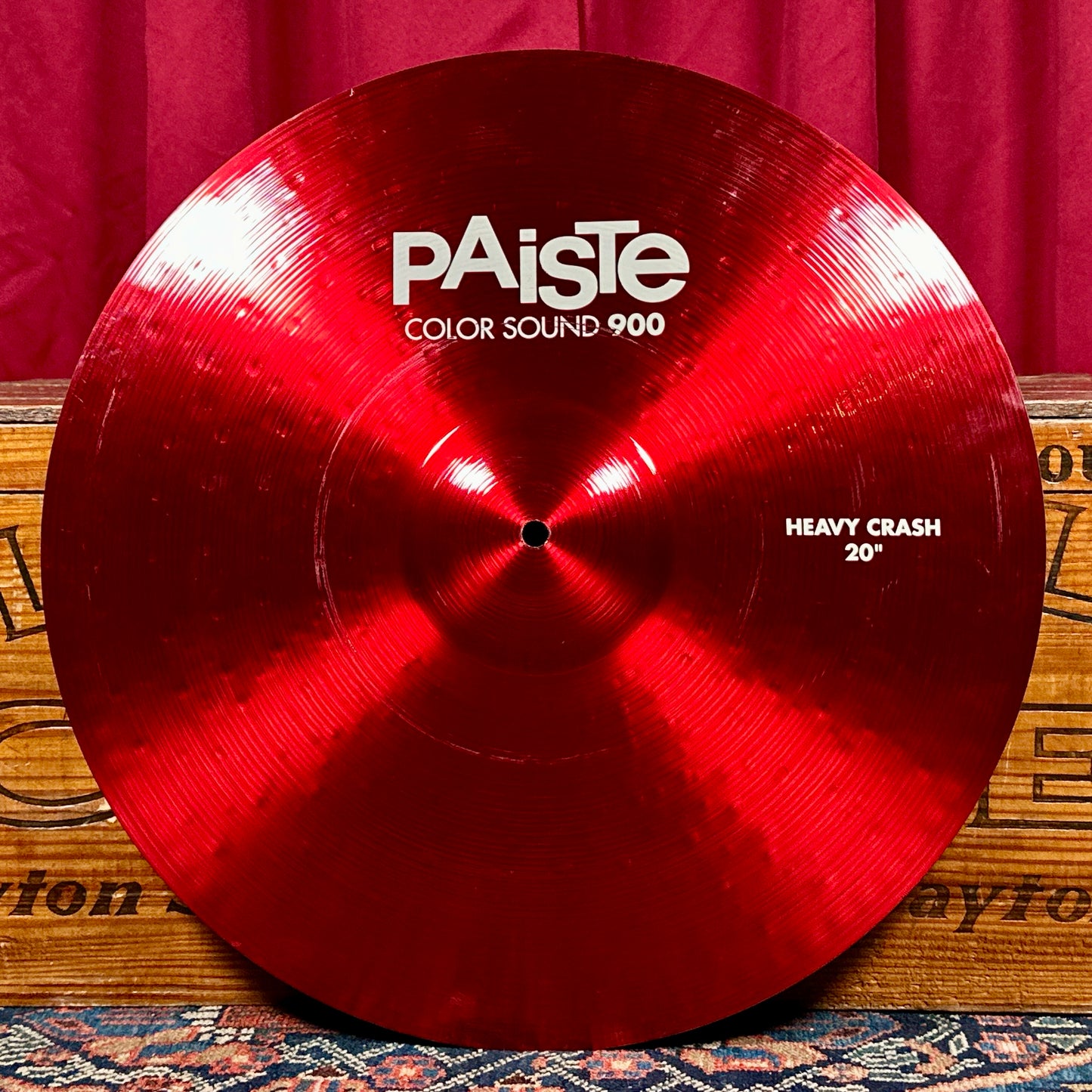 20" Paiste Red Color Sound 900 Heavy Crash Cymbal 2152g *Video Demo*