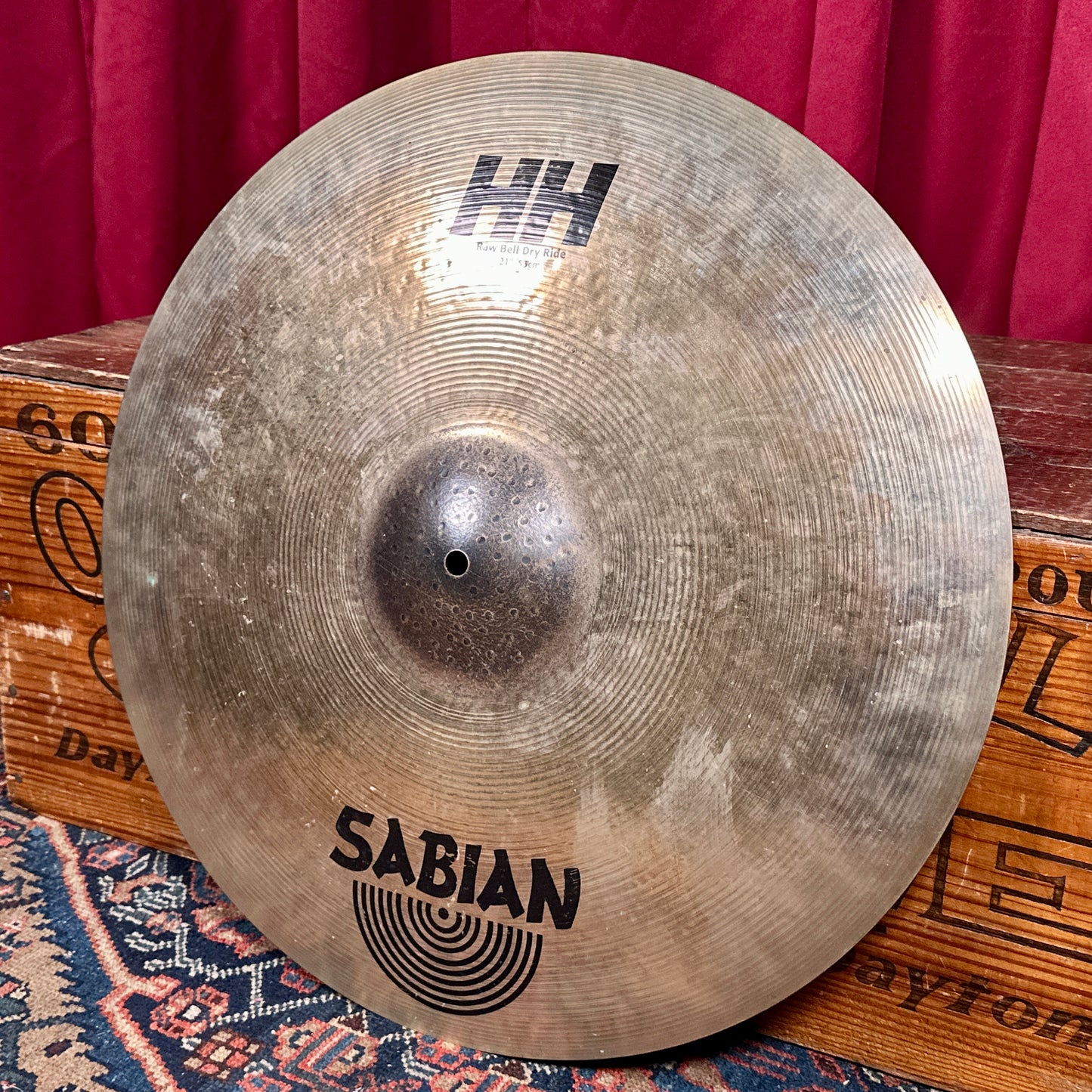 21" Sabian HH Raw Bell Dry Ride Cymbal 3592g
