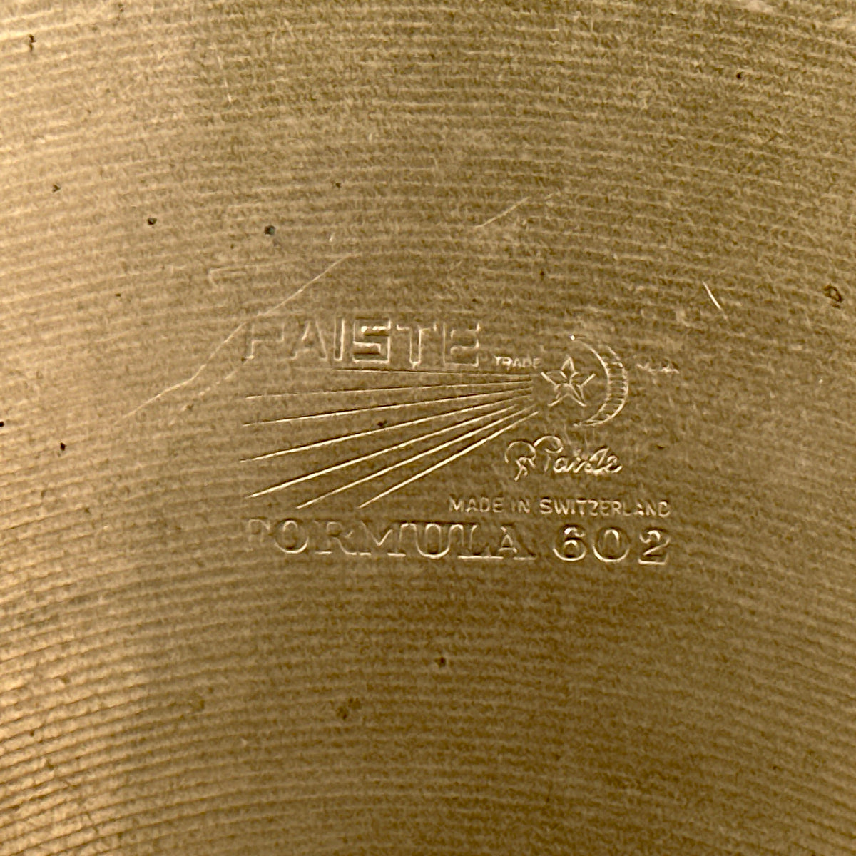 18" Paiste 1960s Formula 602 Pre-Serial Seven Sound Set No. 5 Medium Crash Ride Cymbal 1494g Joe Morello *Video*