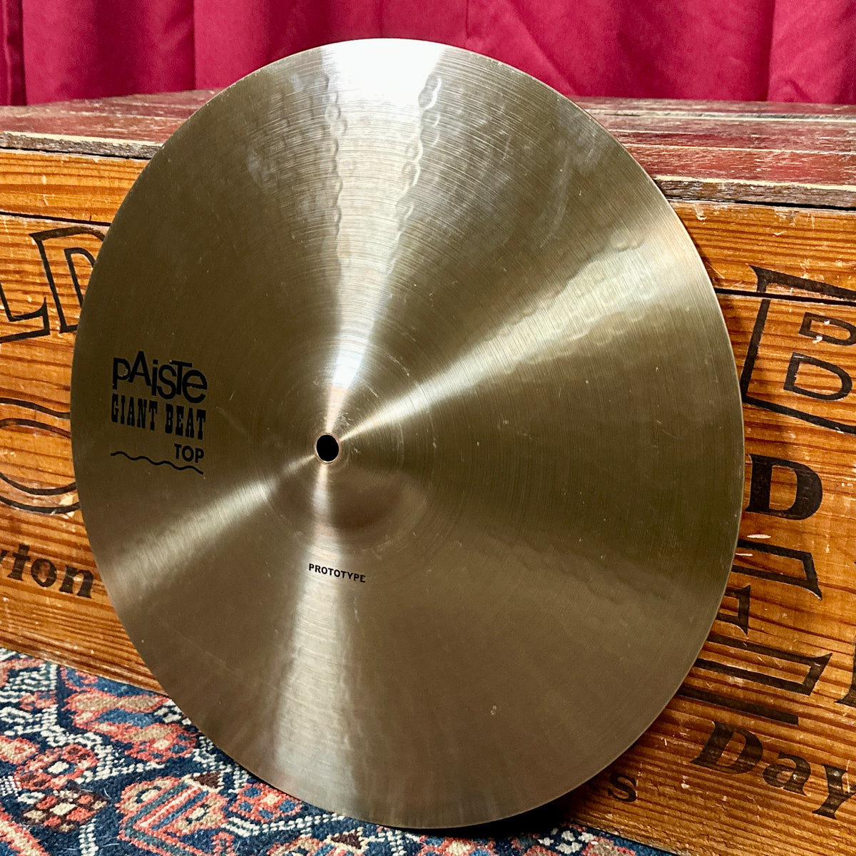 *Extra Rare* 15" Paiste Prototype Giant Beat Sound Edge Hi-Hat Cymbal Pair 958g/1260g *Video*