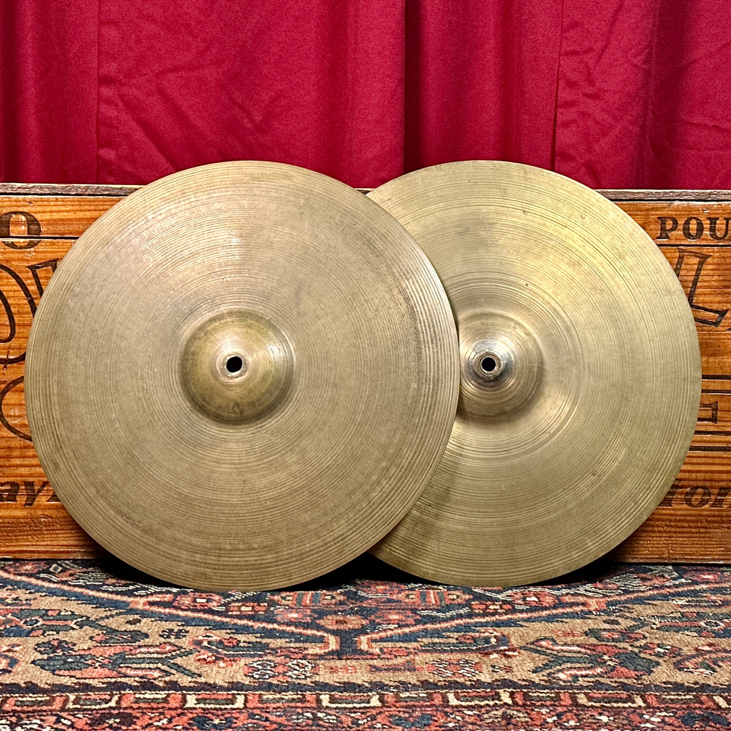 14" Zildjian A 1950s Small Stamp Hi-Hat Cymbal Pair 862g/882g *Video Demo*