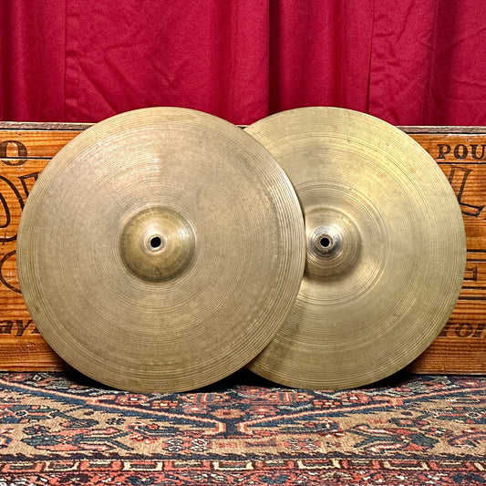 14" Zildjian A 1950s Small Stamp Hi-Hat Cymbal Pair 862g/882g *Video Demo*