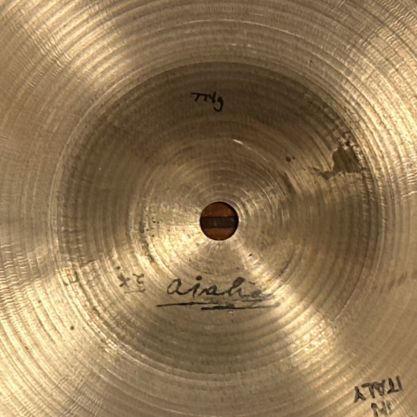 14" Ajaha Medium Hi-Hat Cymbal Pair 774g/788g Pre-UFIP Made In Italy *Video Demo*