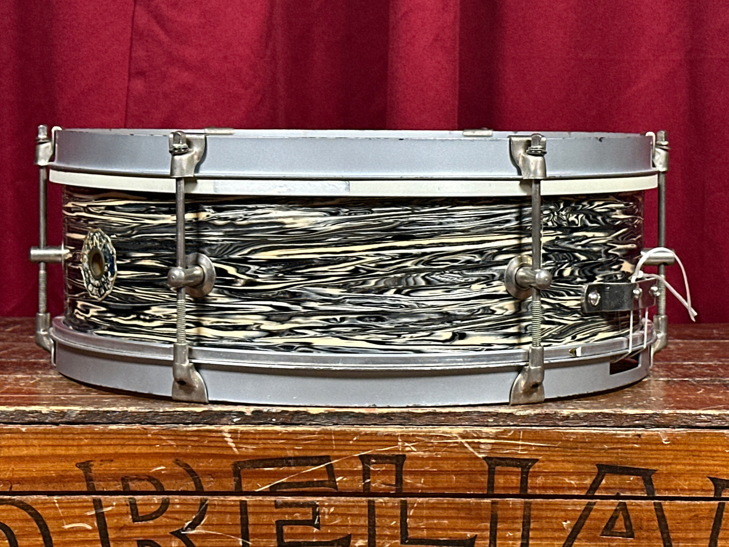 1960s Kent 5x14 Single Tension No. 191P Snare Drum Black Oyster Pearl