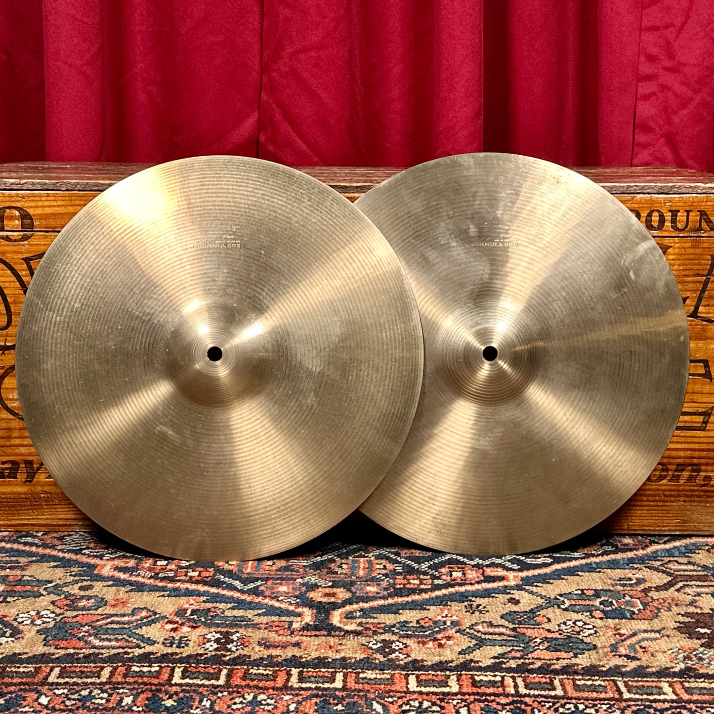 14" Paiste Formula 602 Pre-Serial 1960s Hi-Hat Cymbal Pair 790g/872g *Video Demo*