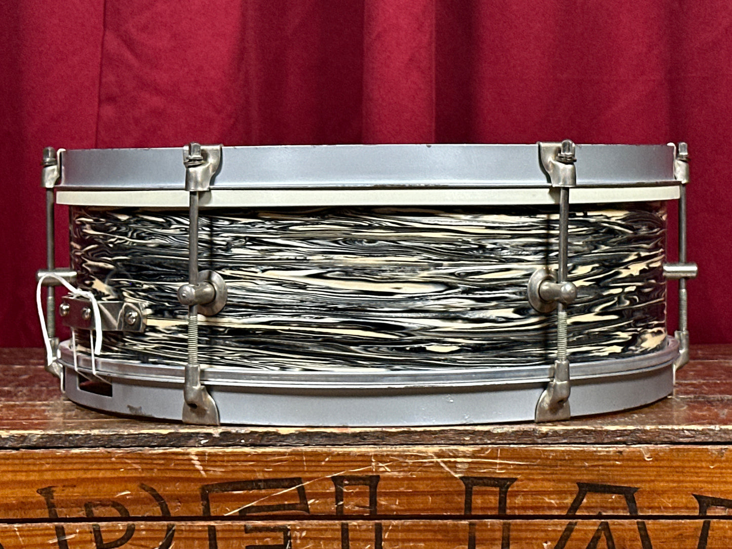 1960s Kent 5x14 Single Tension No. 191P Snare Drum Black Oyster Pearl