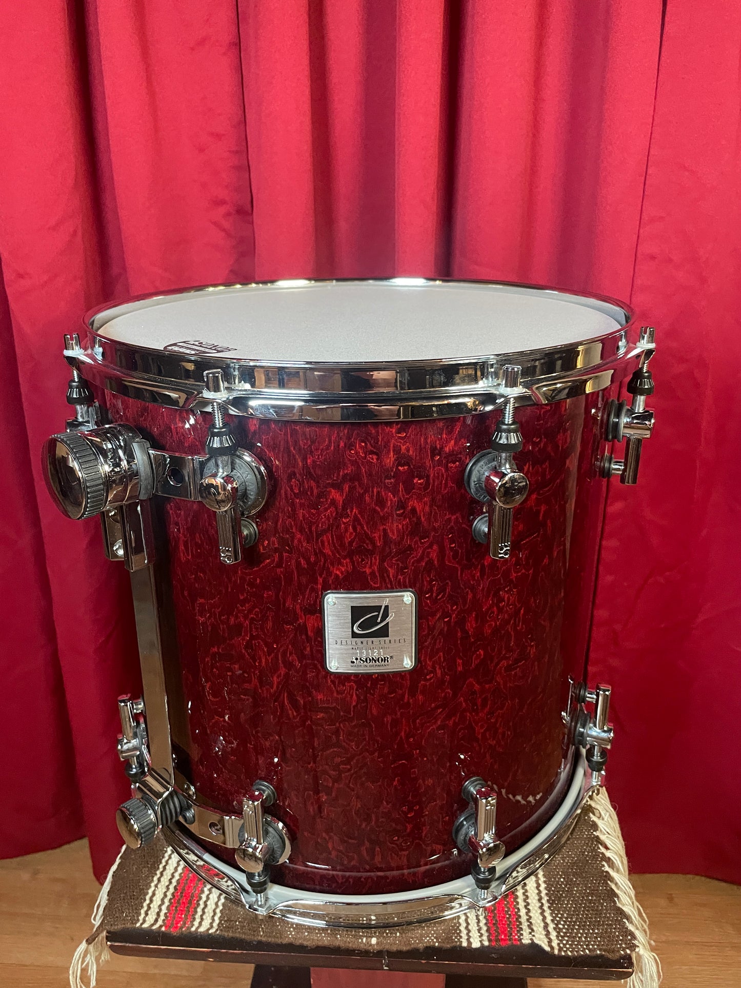 Sonor Designer Series 14" Maple Light Floor Tom Single Stain Red 14x14