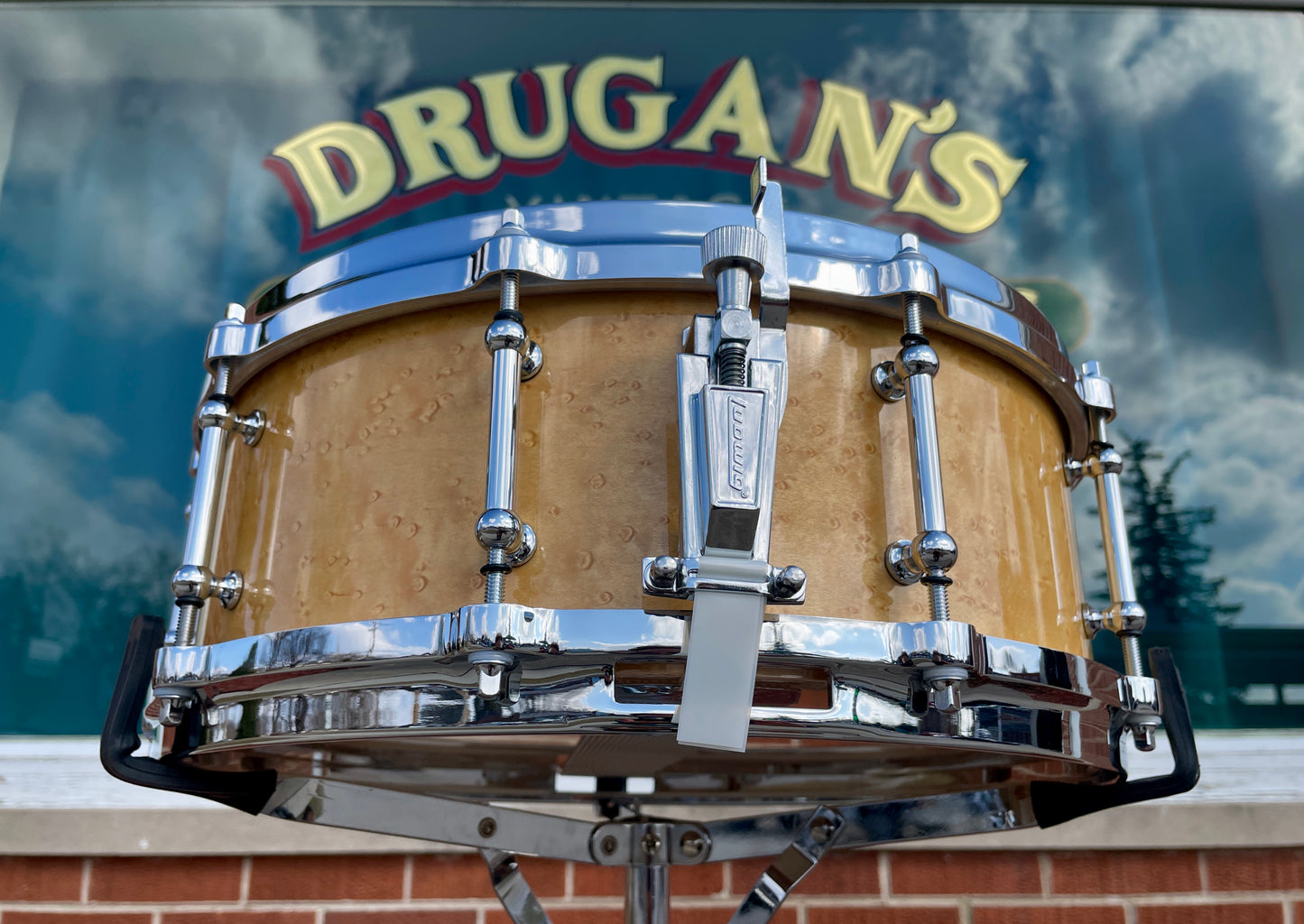 Ludwig Classic Maple 5x14 Exotic Birdseye Maple Snare Drum Die Cast Hoops Tube Lugs *Video Demo*