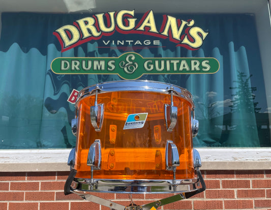 1970s Ludwig 9x13 Vistalite Tom Drum Amber