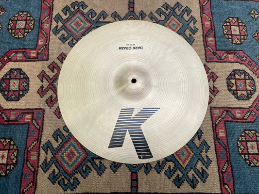16" Zildjian K Dark Crash Cymbal 1184g IAK *Video Demo*