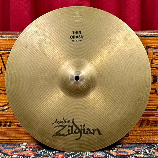 16" Zildjian A Thin Crash Cymbal 1042g *Video Demo*