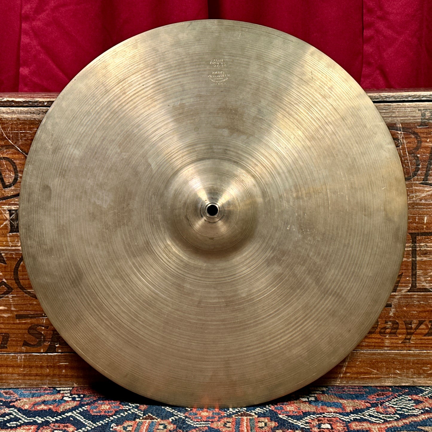 Rare 16" Zildjian A 1940s Trans Stamp Hi-Hat Cymbal Pair 1124g/1144g *Video Demo*