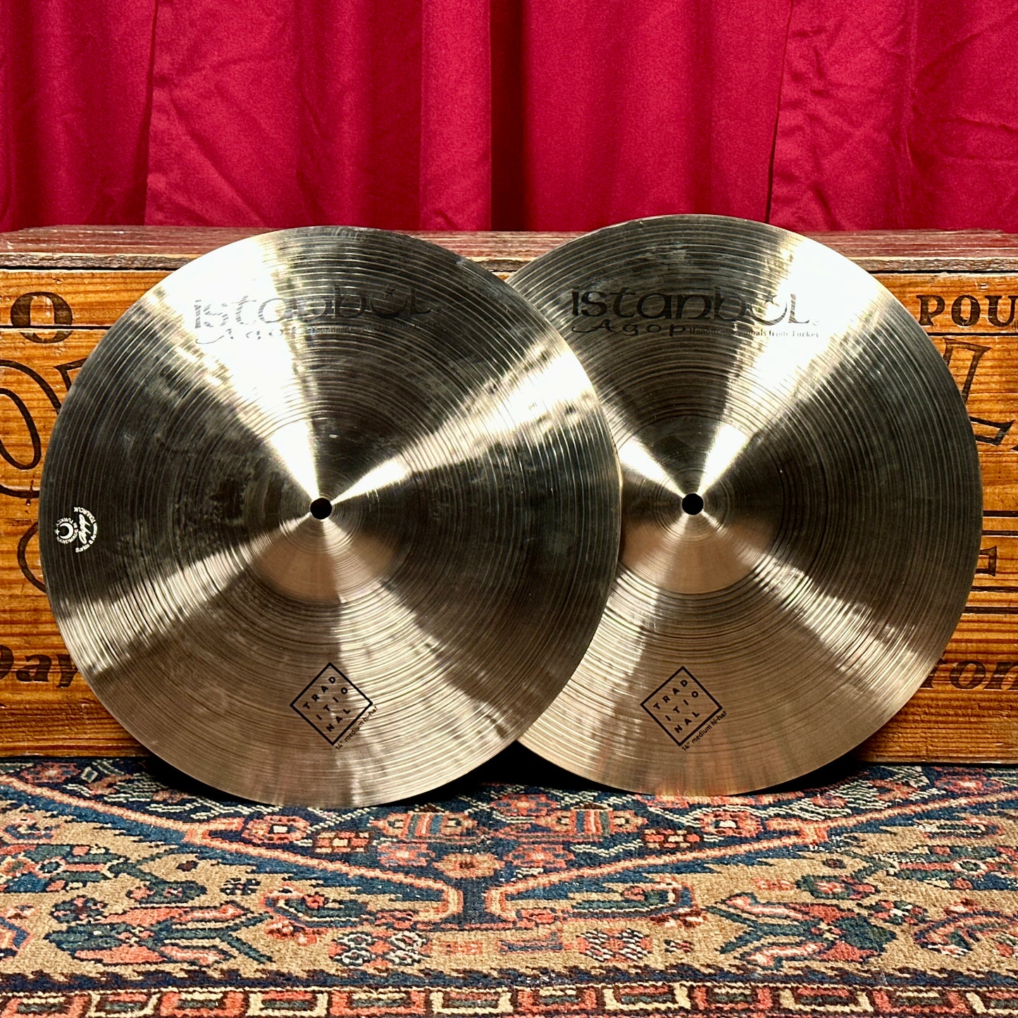 14" Istanbul Agop Traditional Medium Hi-Hat Cymbal Pair 1004g/1200g *Video Demo*