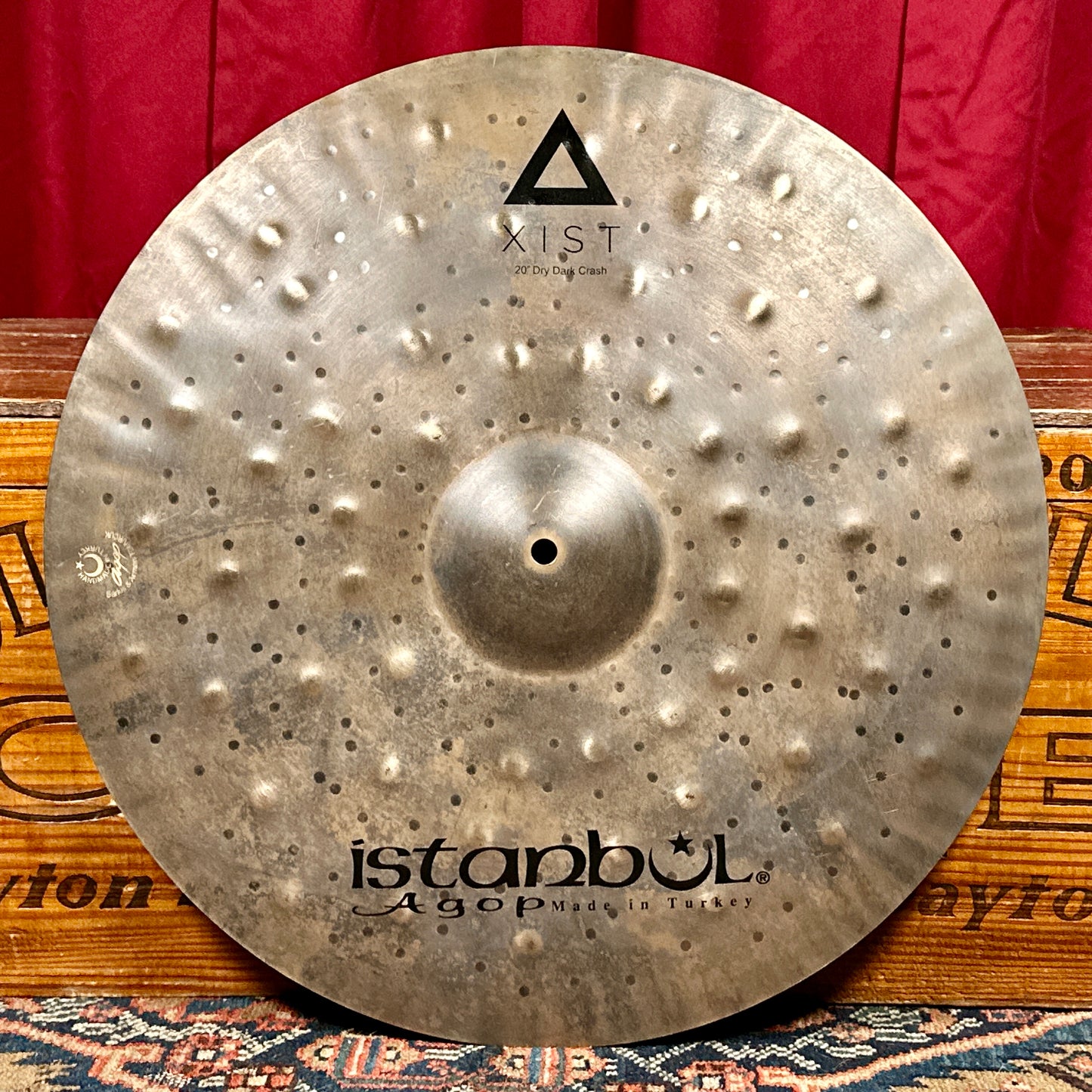 20" Istanbul Agop Xist Dry Dark Crash Cymbal 1378g *Video*