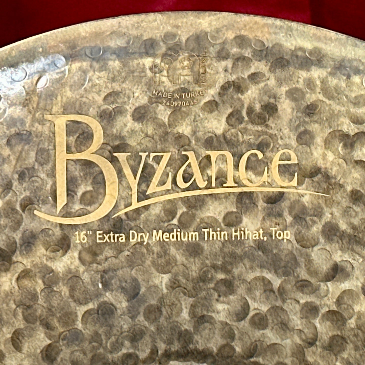16" Meinl Byzance Extra Dry Medium Thin Hi-Hat Cymbal Pair 1002g/1522g *Video*