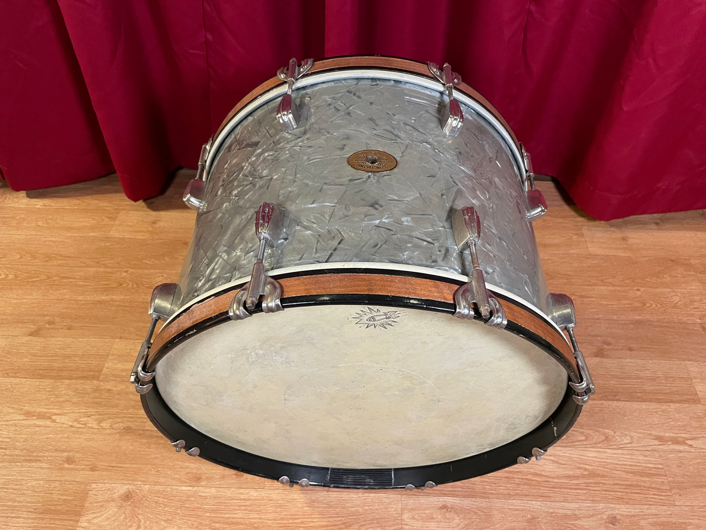 Slingerland Radio King 14x18 Tenor Bass Drum Blue Diamond Pearl - Rare Finish