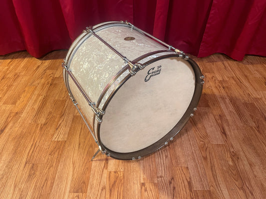 1920s Ludwig 12x16 Bass Drum White Marine Pearl