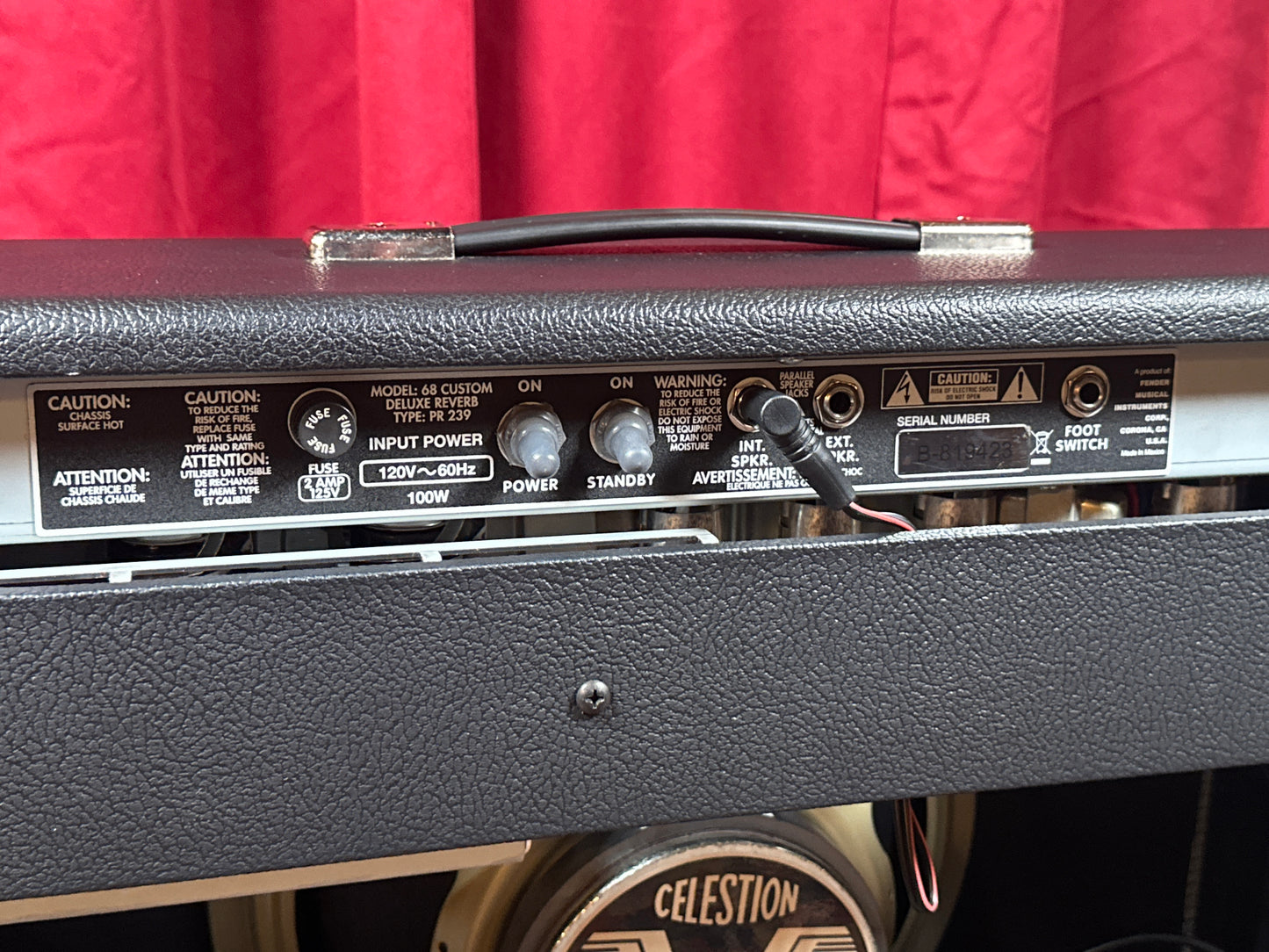 Fender '68 Custom Deluxe Reverb 1x12 Combo Amplifier