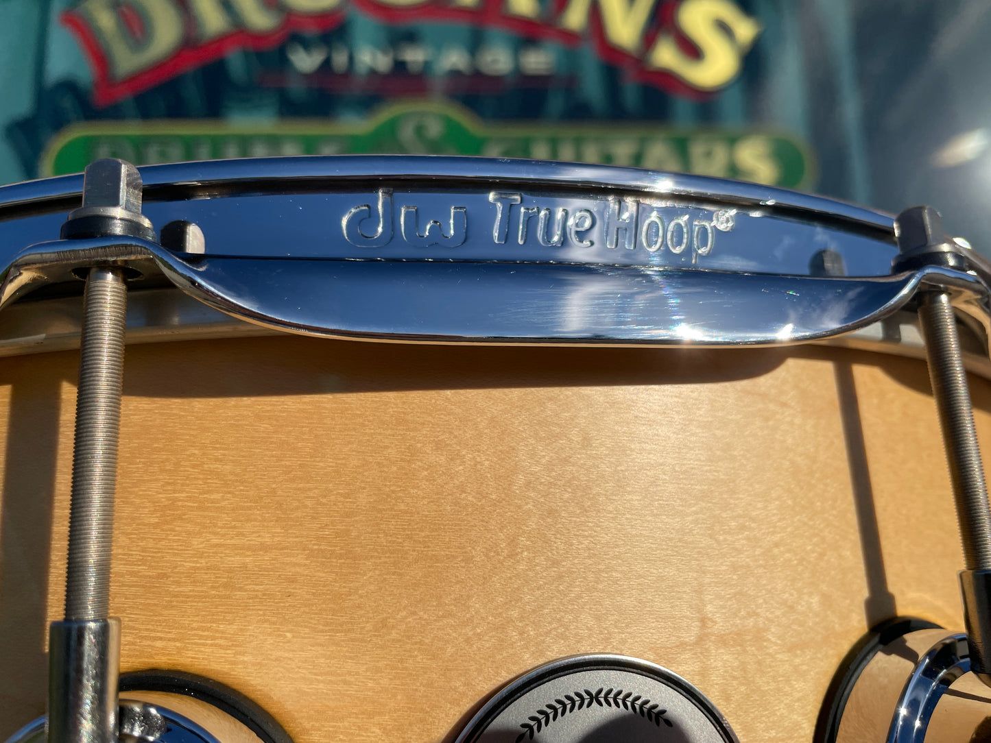 DW Collector's Series Maple Standard 6x14 Snare Natural Satin Oil Drum Workshop