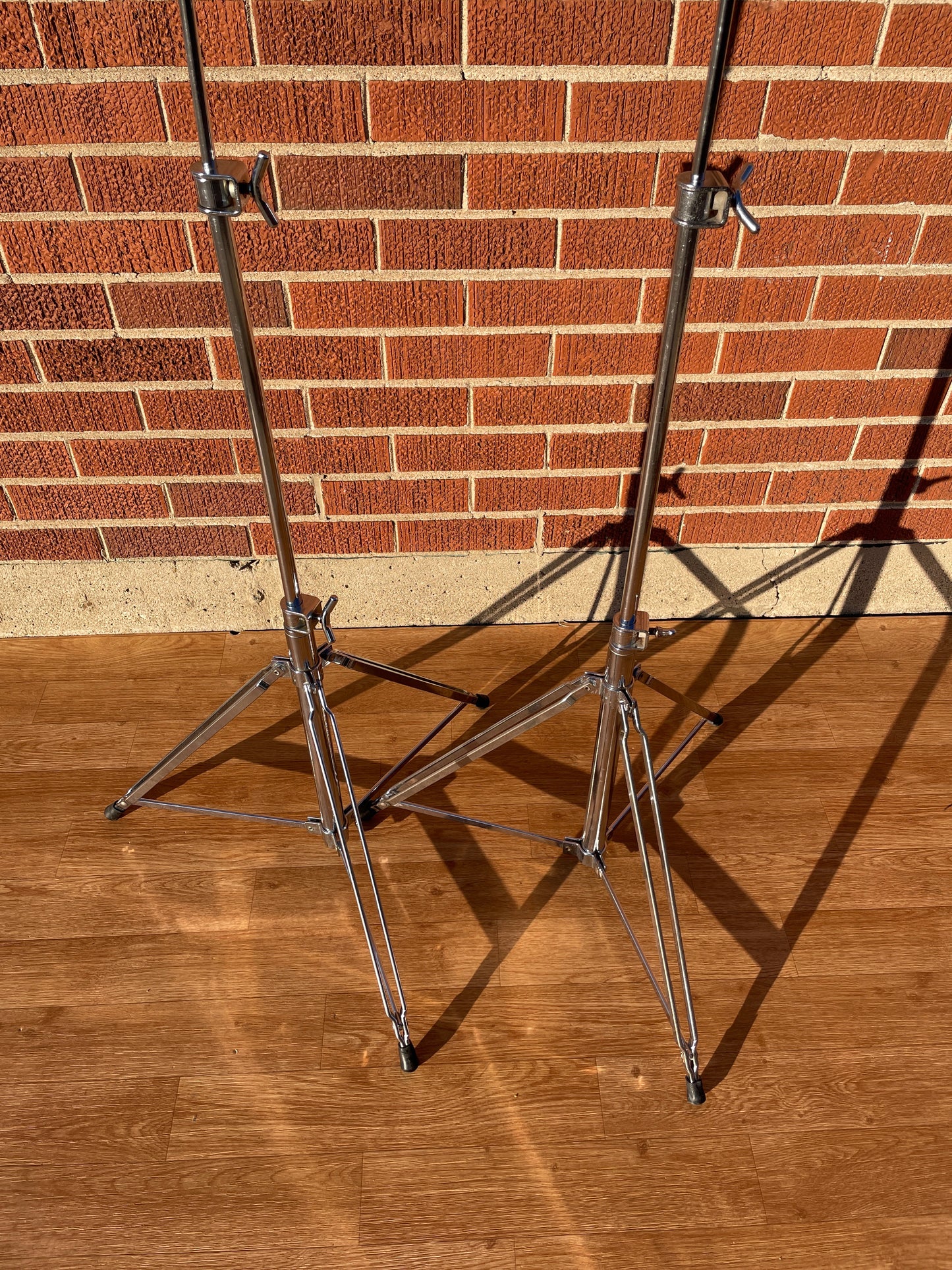 1970s Rogers Samson II 48-0512 Floor Cymbal Stand Pair Swiv-O-Matic