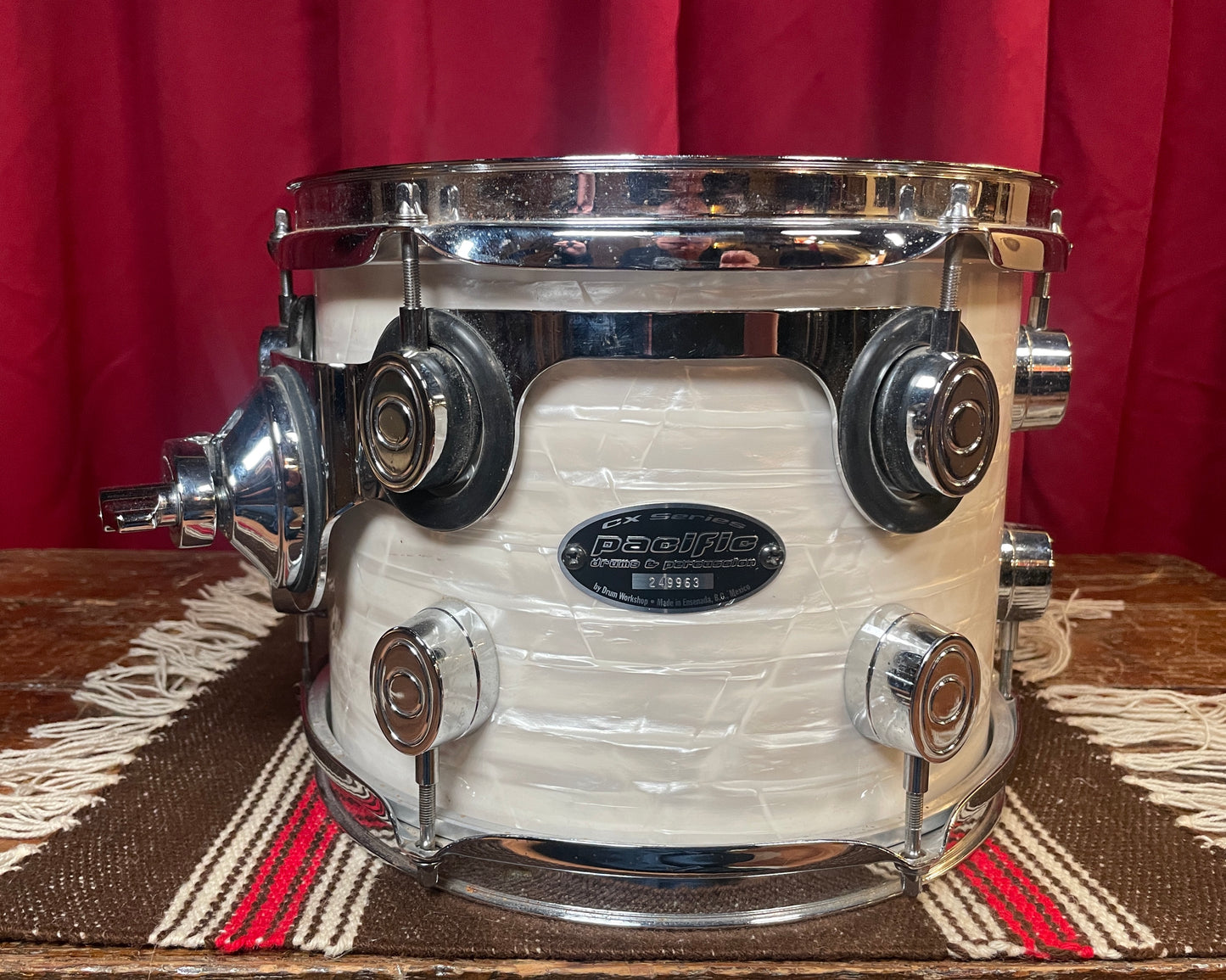 Pacific PDP 8x10 CX Series Tom Drum White Onyx
