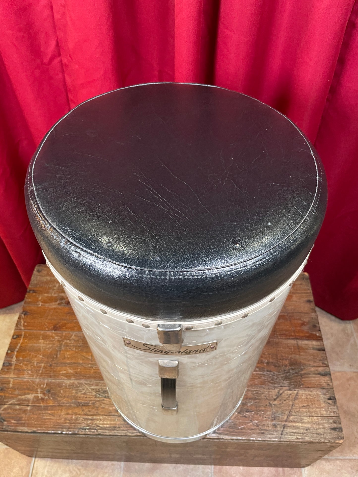 Vintage Slingerland No. 882 Pac-All Canister Drum Throne Buddy Rich