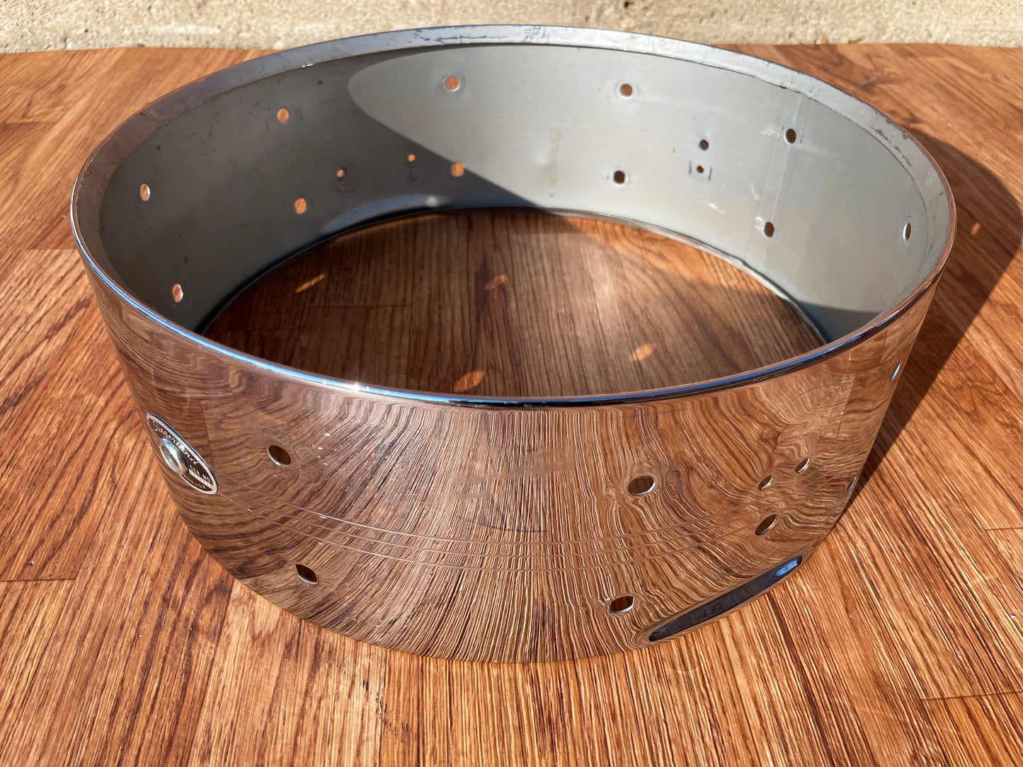 1970s Slingerland 5x14 No. 132 Gene Krupa Sound King Snare Drum Shell COB