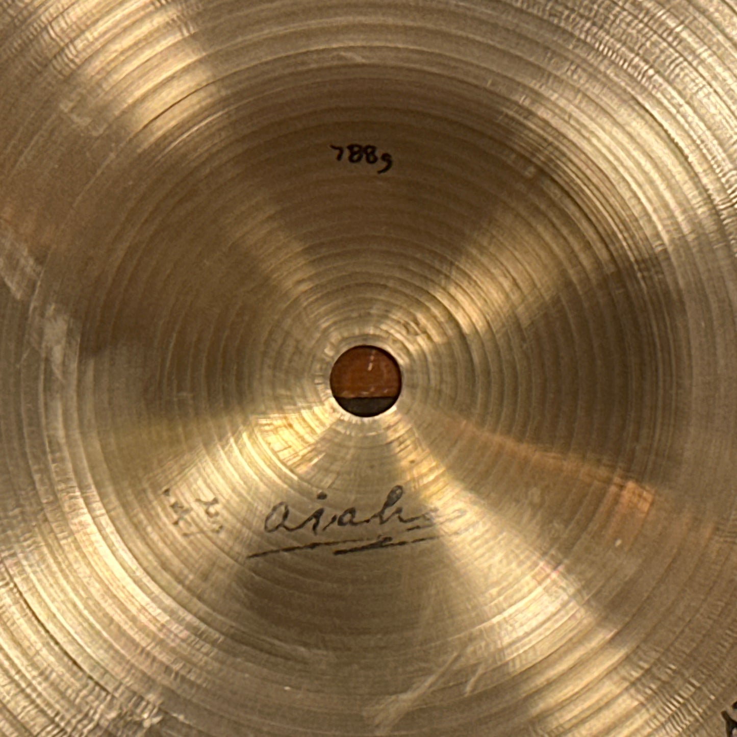 14" Ajaha Medium Hi-Hat Cymbal Pair 774g/788g Pre-UFIP Made In Italy *Video Demo*