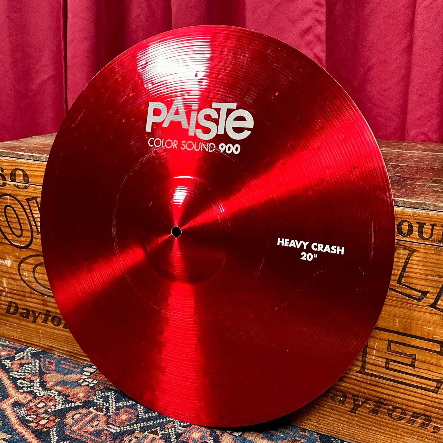 20" Paiste Red Color Sound 900 Heavy Crash Cymbal 2152g *Video Demo*