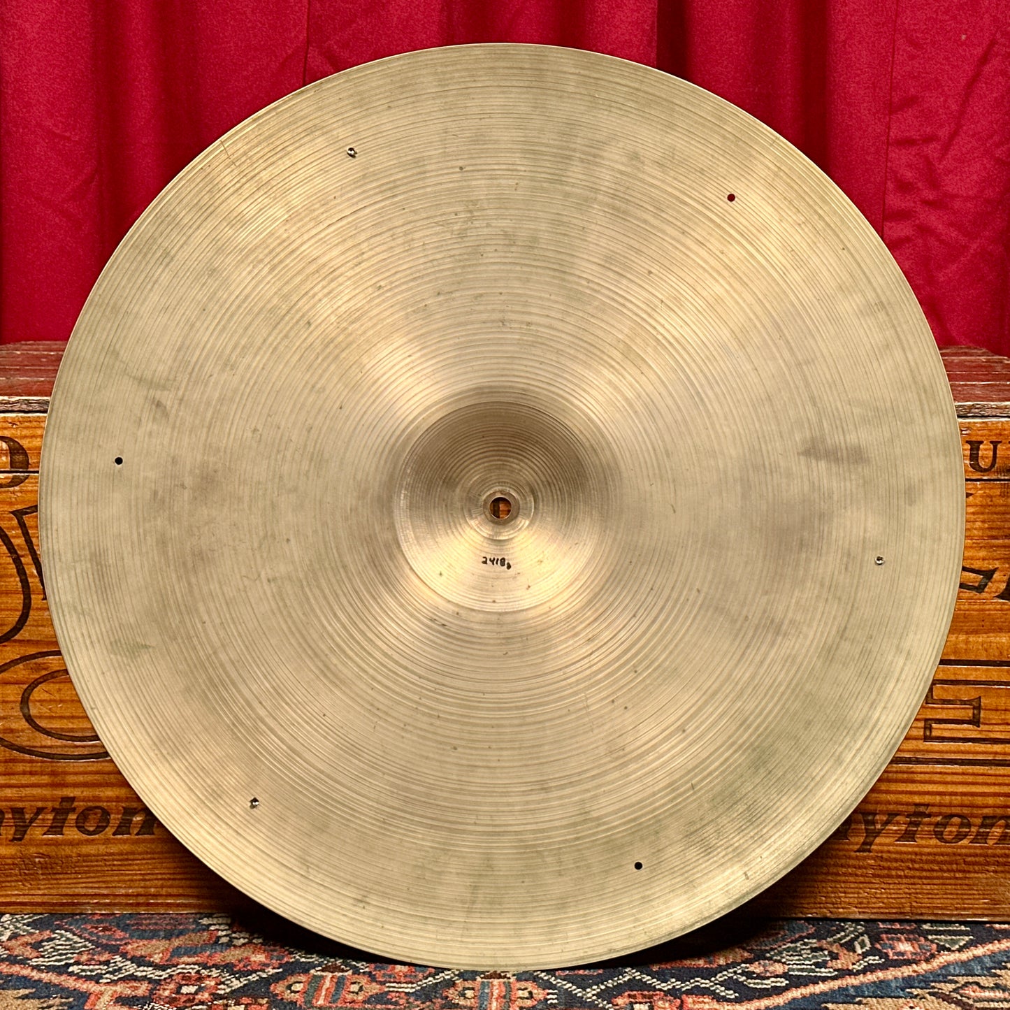 21" Zildjian A 1950s Small Stamp Sizzle Ride Cymbal 2418g *Video Demo*