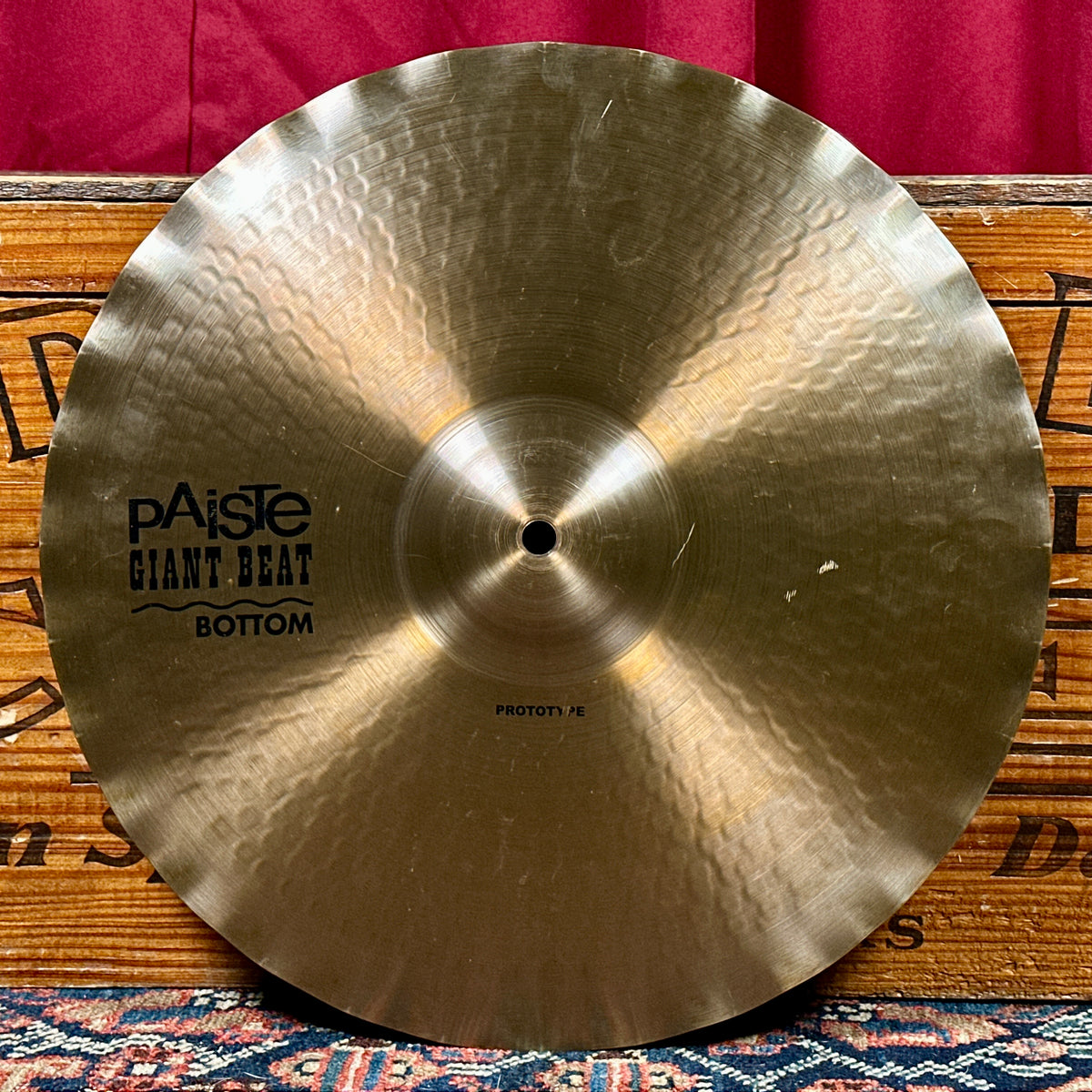 *Extra Rare* 15" Paiste Prototype Giant Beat Sound Edge Hi-Hat Cymbal Pair 958g/1260g *Video*
