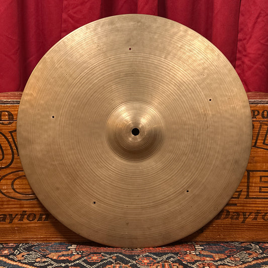 20" Zildjian A 1950s Block Stamp Sizzle Ride Cymbal w/ Rivet Holes 2612g *Video Demo*