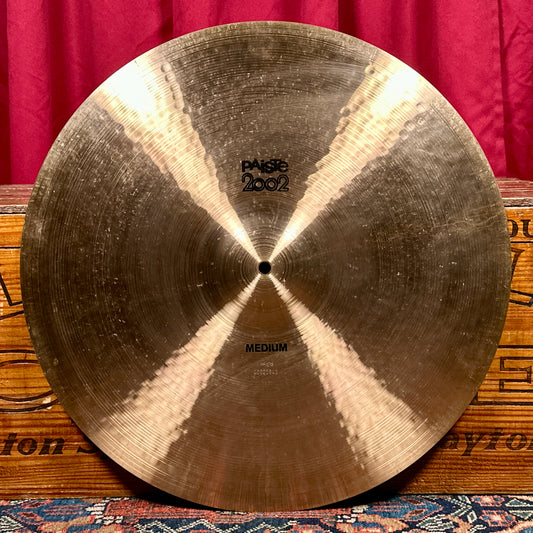 20" Paiste 2002 Special Edition Black Label Reissue Medium Ride Cymbal 2052g *Video*