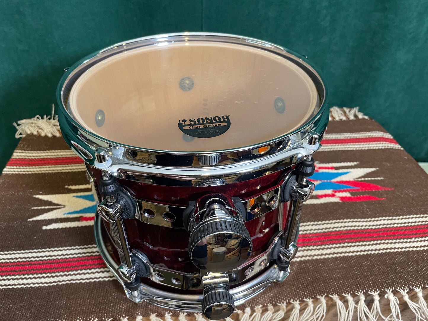 Sonor Designer Series 10" Maple Light Tom Single Stain Red 8x10 10x8