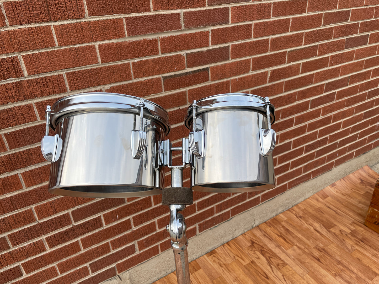 1970s Ludwig 6 & 8 Stainless Steel Melodic Concert Tom Set
